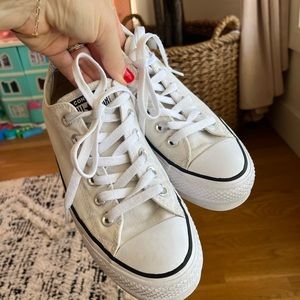 Platform Converse (white,7.5)
